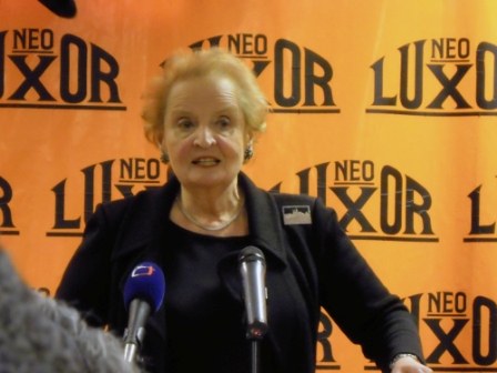 Madeleine Albrightová v Luxoru